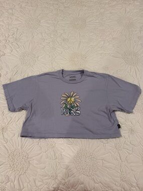 Vans Lavender Short Sleeve Tee with Side Logo Tag